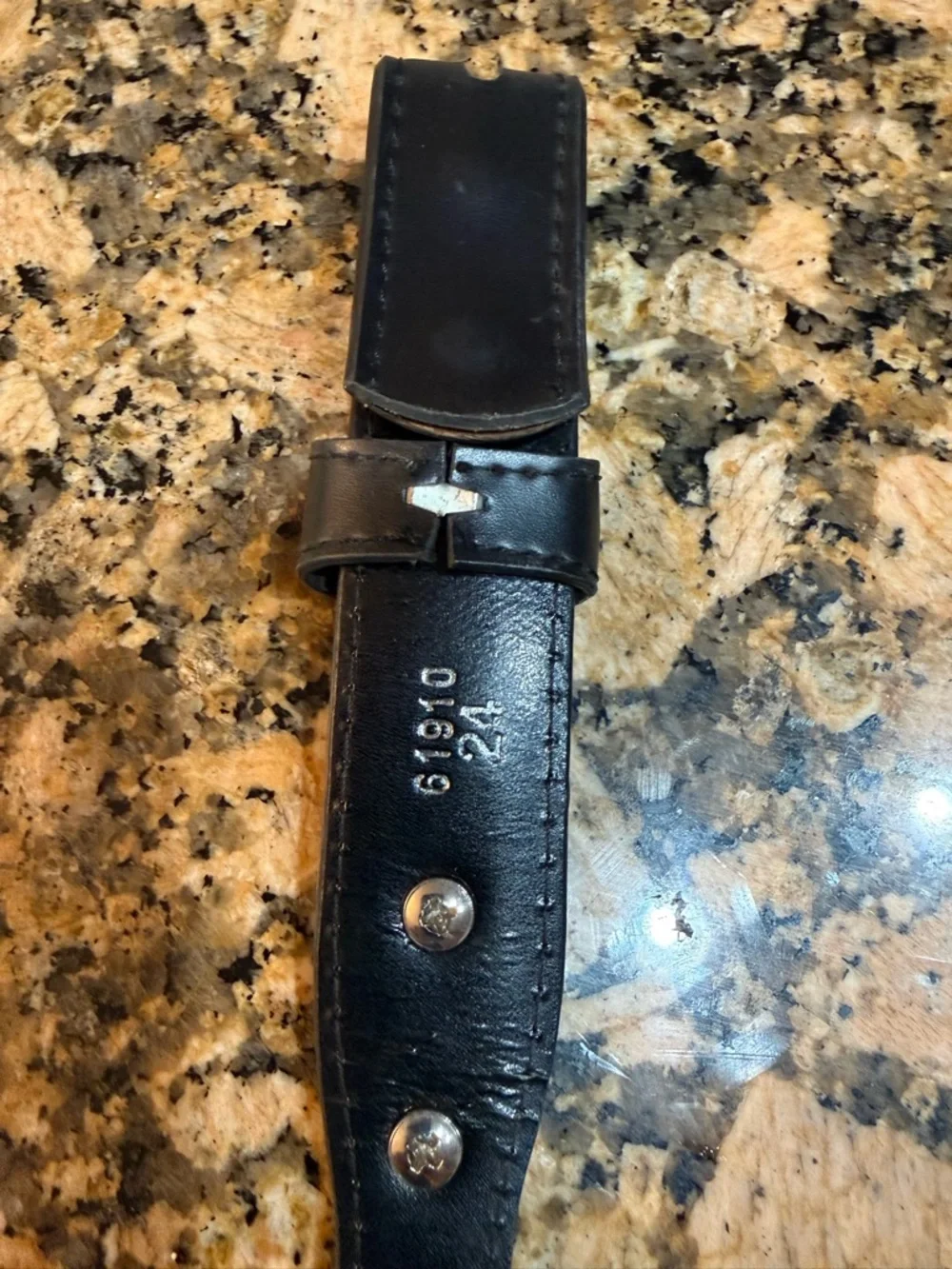 Western Black Belt w/ Decorative Silver plated accents unisex 24” no buckle